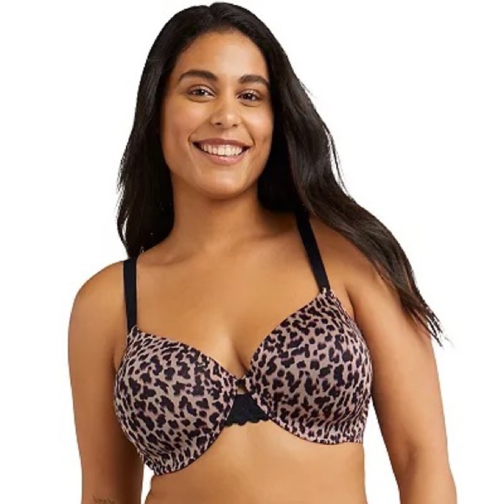 💥 SALE NWT Fabulous Fit T-Shirt Bra in Leopard - Picture 2 of 6